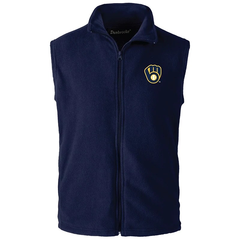 Dunbrooke Milwaukee Brewers Full-Zip Vest