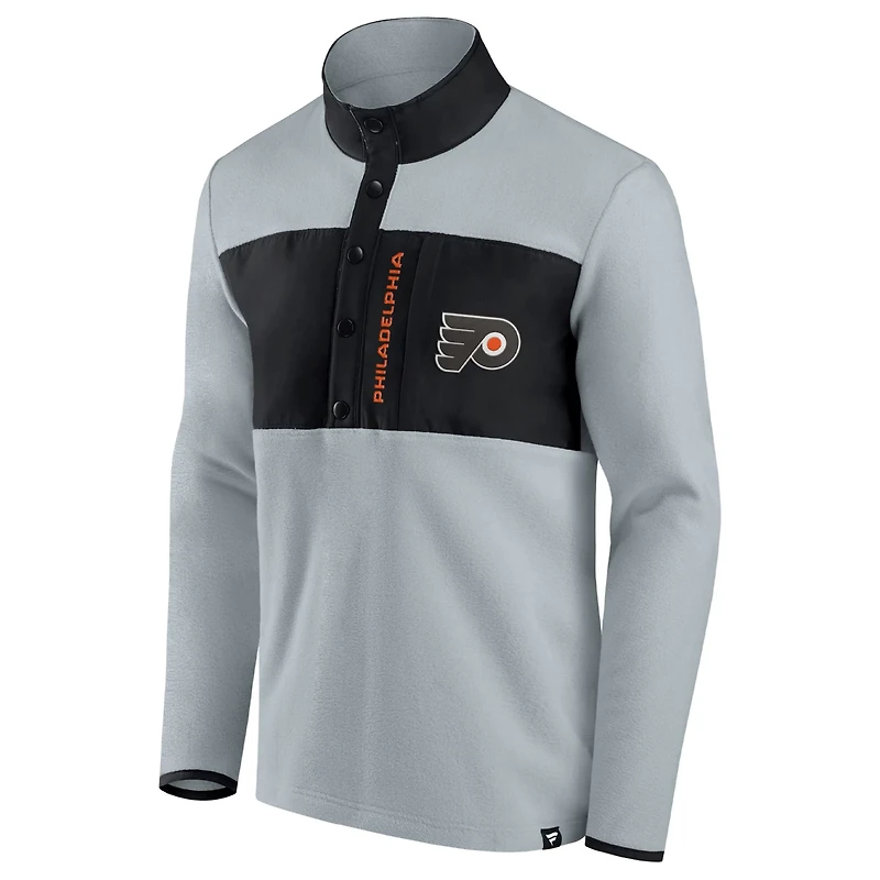 Fanatics / Philadelphia Flyers Hockey Polar Fleece Quarter-Snap Jacket