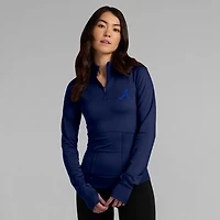Fanatics Atlanta Braves Elements Raglan Tri-Blend Quarter-Zip Top
