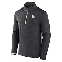 Fanatics Boston Bruins Authentic Pro Quarter-Zip Pullover Top