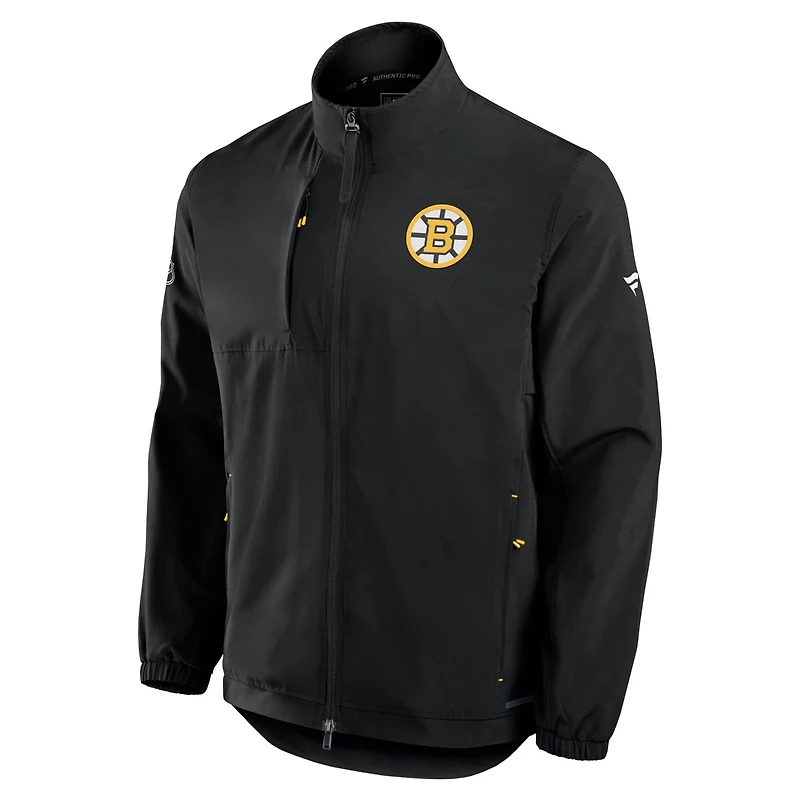 Fanatics Boston Bruins Authentic Pro Rink Full-Zip Coaches Jacket