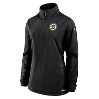 Fanatics Boston Bruins Authentic Pro Rink Lightweight Quarter-Zip Pullover Top