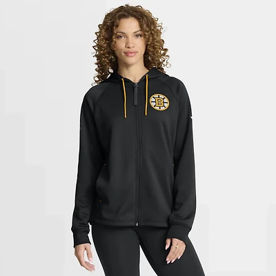 Fanatics Boston Bruins Authentic Pro Rink Raglan Full-Zip Hoodie
