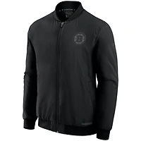 Fanatics Boston Bruins Authentic Pro Road Full-Zip Bomber Jacket