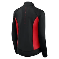 Fanatics Chicago Bulls Studio Fitted Full-Zip Gym Track Jacket