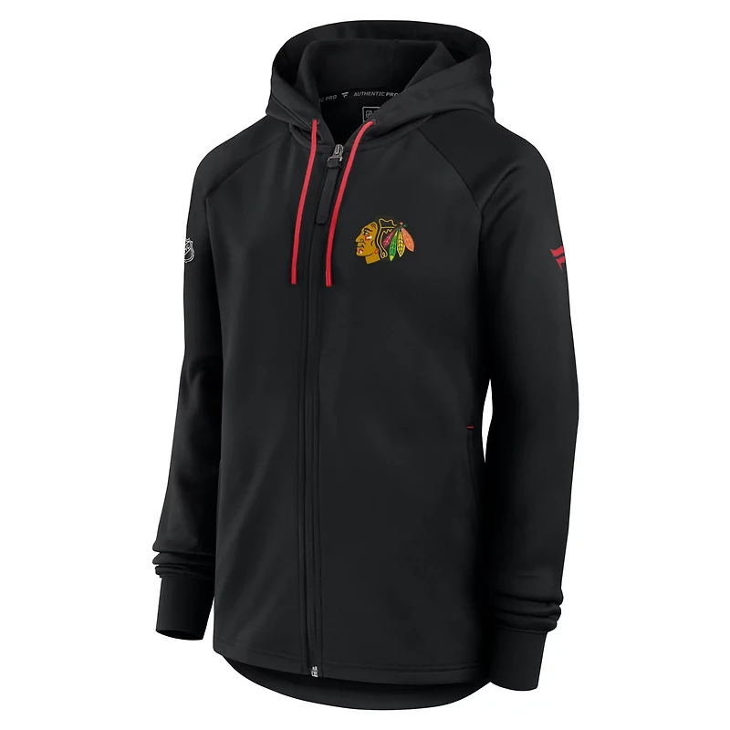 Fanatics Chicago hawks Authentic Pro Rink Fleece Full-Zip Jacket