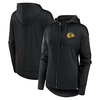 Fanatics Chicago hawks Authentic Pro Scuba Full-Zip Hoodie