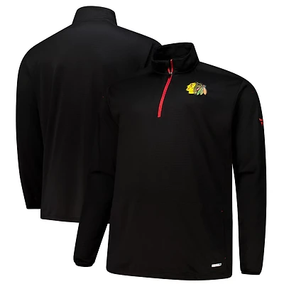 Fanatics Chicago hawks Big  Tall Authentic Pro Quarter-Zip Top