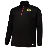 Fanatics Chicago hawks Big  Tall Authentic Pro Quarter-Zip Top