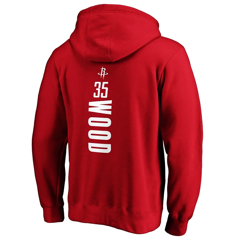 Fanatics Christian Wood Houston Rockets Playmaker Name Number Fitted Pullover Hoodie