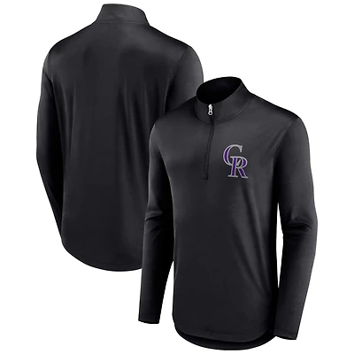 Fanatics Colorado Rockies Tough Minded Lightweight Quarter-Zip Pullover