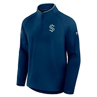 Fanatics Deep Sea Seattle Kraken Authentic Pro Rink Training Quarter-Zip Pullover