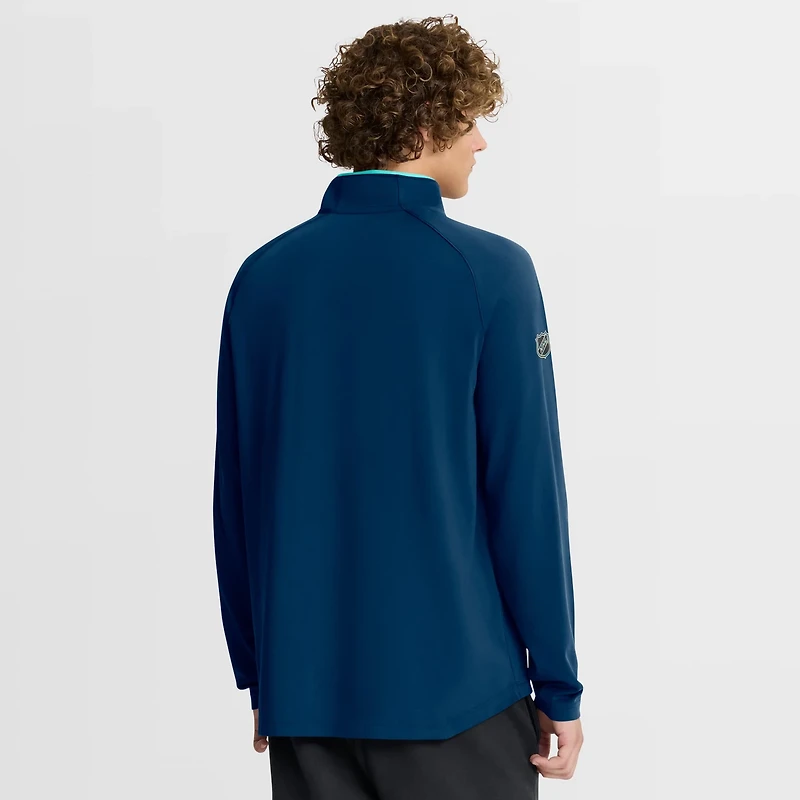 Fanatics Deep Sea Seattle Kraken Authentic Pro Rink Training Quarter-Zip Pullover