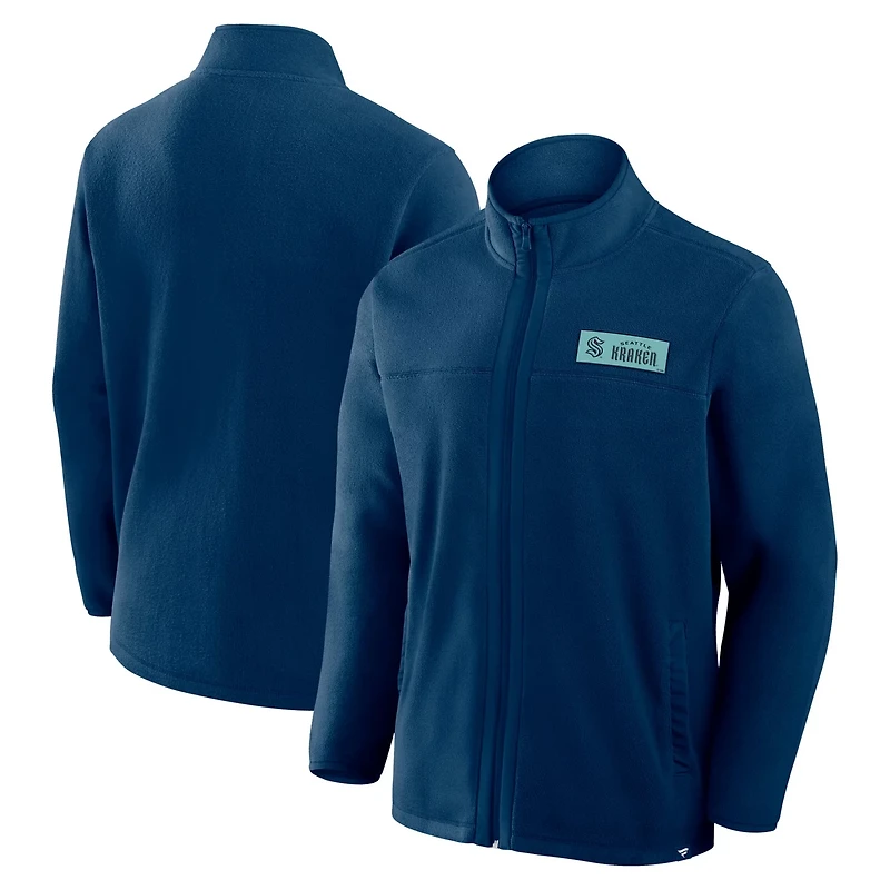 Fanatics Deep Sea Seattle Kraken Home Ice Fleece Full-Zip Jacket