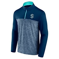 Fanatics Deep Sea Seattle Kraken Iconic Defender Quarter-Zip Jacket