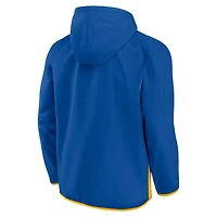 Fanatics /Gold St Louis s Backhand Shooter Defender Anorak Raglan Hoodie Quarter-Zip Jacket