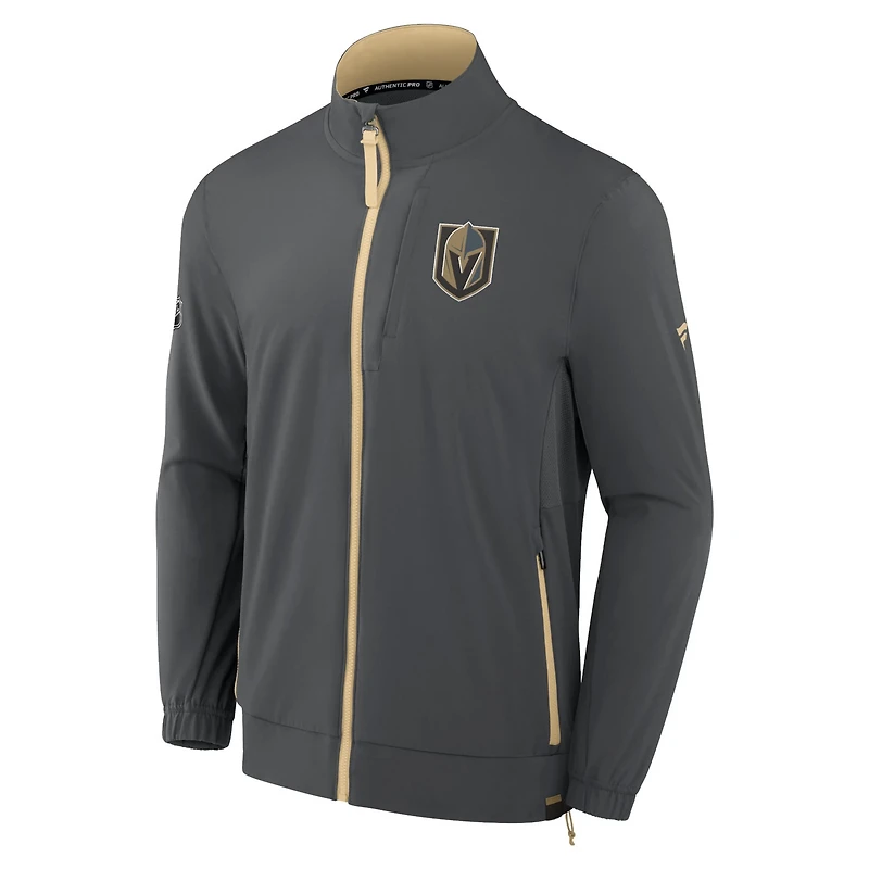 Fanatics Gray Vegas Golden Knights Authentic Pro Rink Full-Zip Jacket