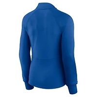 Fanatics Los Angeles Dodgers Elements Raglan Tri-Blend Quarter-Zip Top