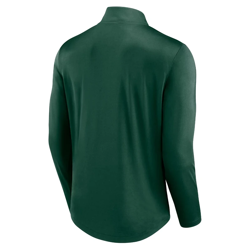Fanatics Miami Hurricanes Quarterback Mock Neck Quarter-Zip Top