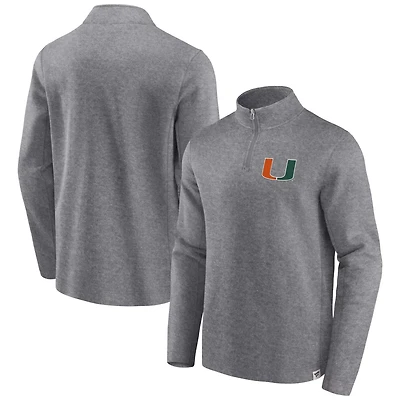 Fanatics Miami Hurricanes Vintage Fleece Quarter-Zip Jacket