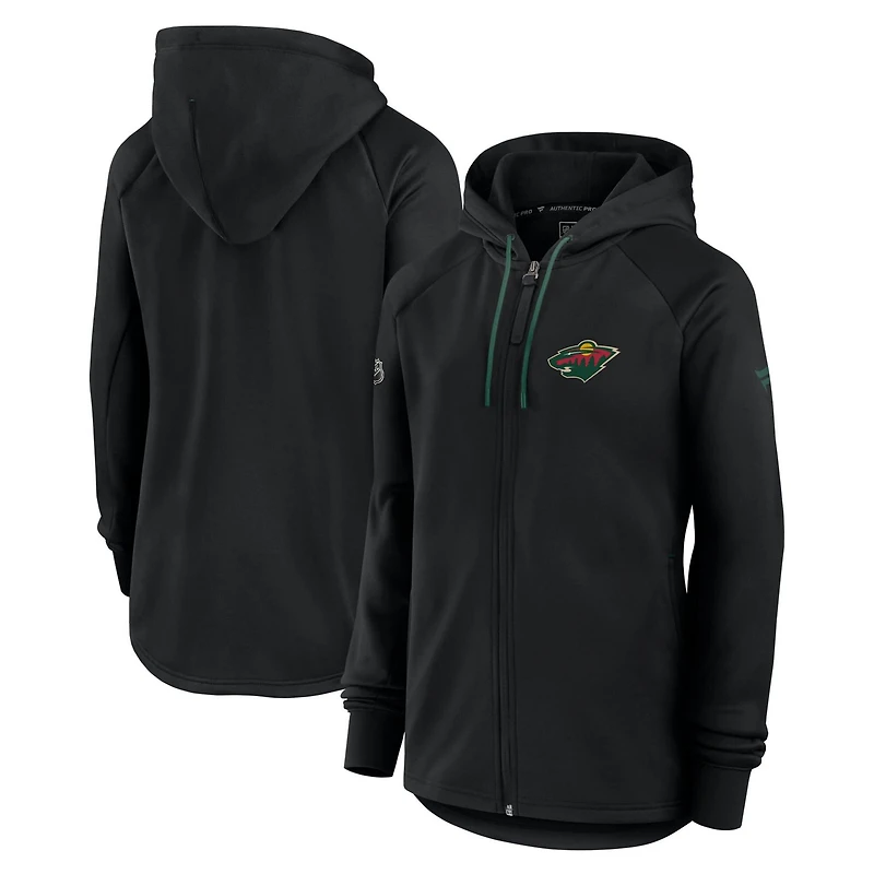 Fanatics Minnesota Wild Authentic Pro Rink Fleece Full-Zip Jacket