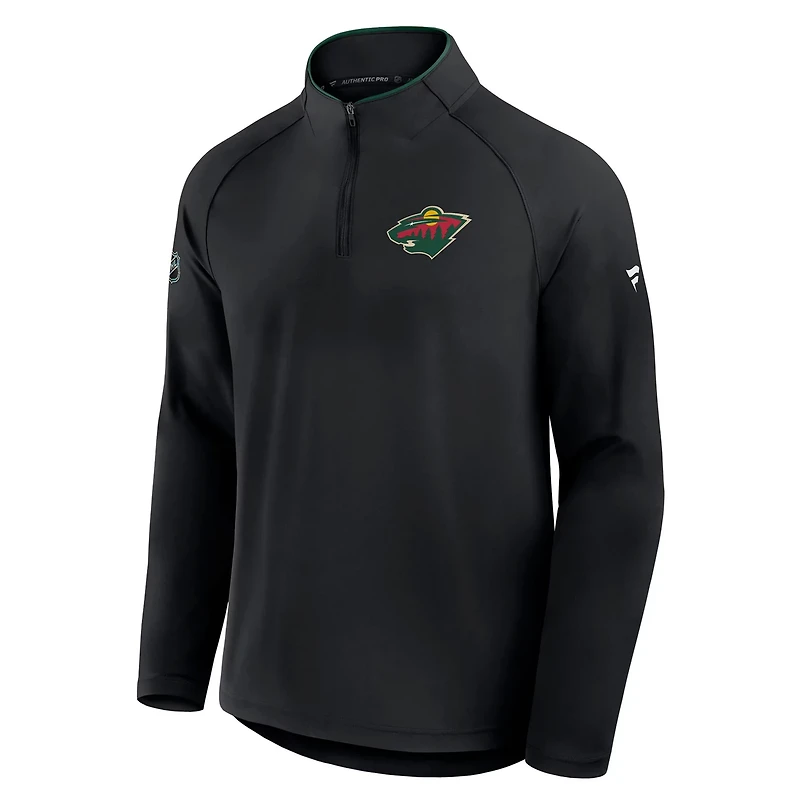 Fanatics Minnesota Wild Authentic Pro Rink Training Quarter-Zip Pullover