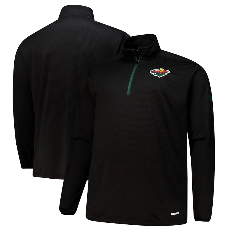 Fanatics Minnesota Wild Big  Tall Authentic Pro Quarter-Zip Top