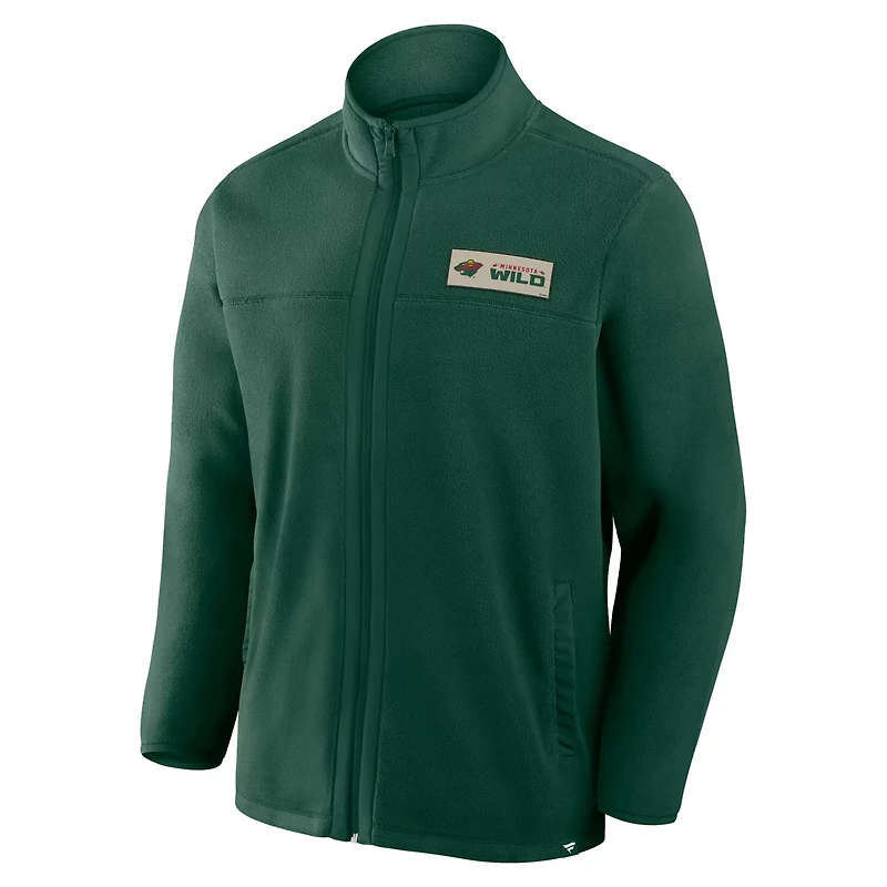 Fanatics Minnesota Wild Home Ice Fleece Full-Zip Jacket