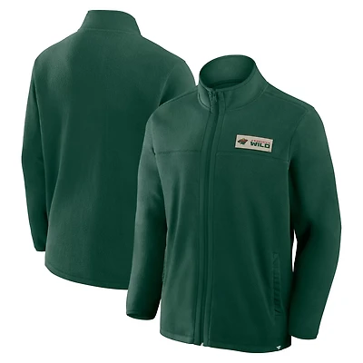 Fanatics Minnesota Wild Home Ice Fleece Full-Zip Jacket
