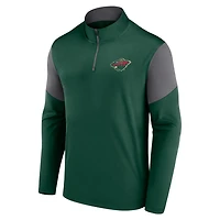 Fanatics Minnesota Wild Logo Quarter-Zip Top