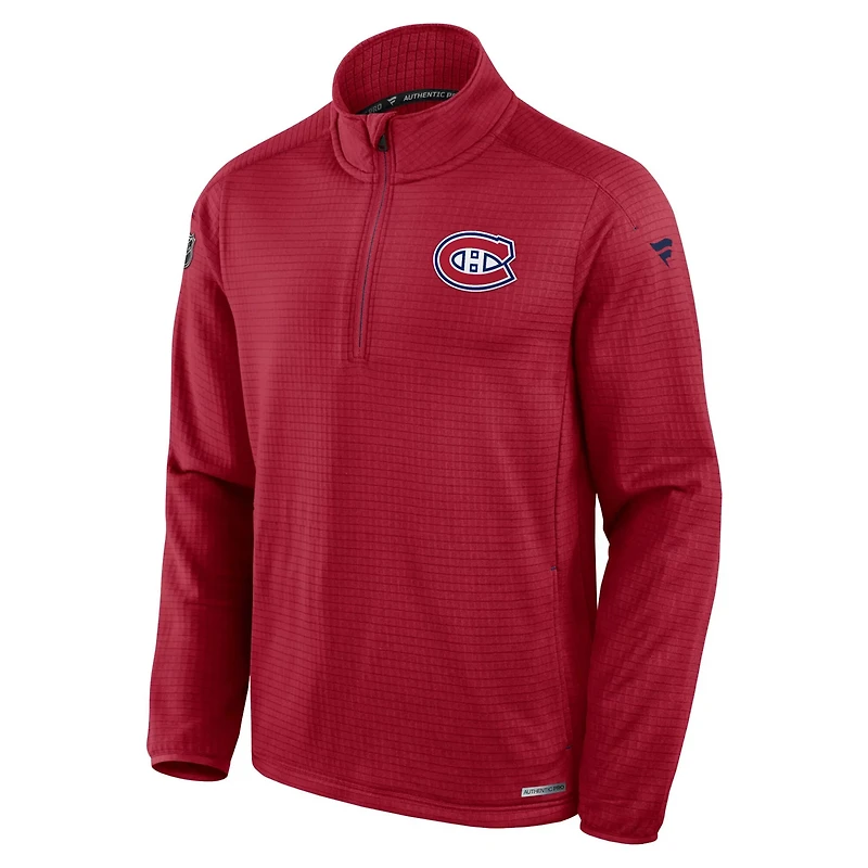 Fanatics Montreal Canadiens Authentic Pro Rink Quarter-Zip Jacket