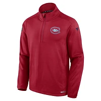 Fanatics Montreal Canadiens Authentic Pro Rink Quarter-Zip Jacket