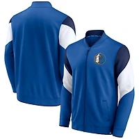 Fanatics /Navy Dallas Mavericks League Best Performance Full-Zip Jacket