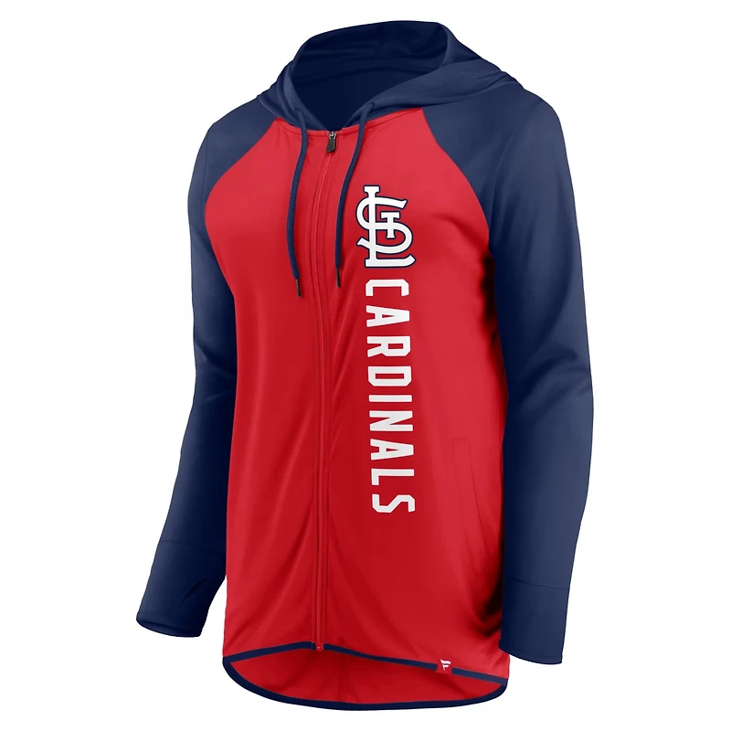Fanatics Navy St Louis Cardinals Forever Fan Full-Zip Hoodie Jacket