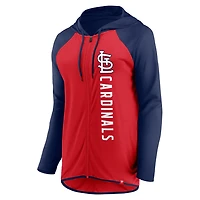 Fanatics Navy St Louis Cardinals Forever Fan Full-Zip Hoodie Jacket