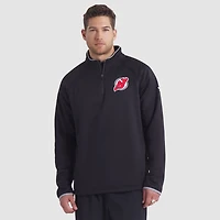 Fanatics New Jersey Devils Authentic Pro Rink Raglan Quarter-Zip Pullover