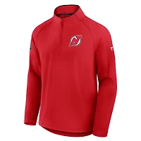 Fanatics New Jersey Devils Authentic Pro Rink Training Quarter-Zip Pullover