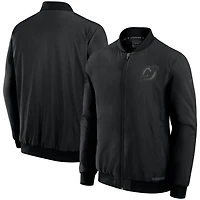 Fanatics New Jersey Devils Authentic Pro Road Full-Zip Bomber Jacket
