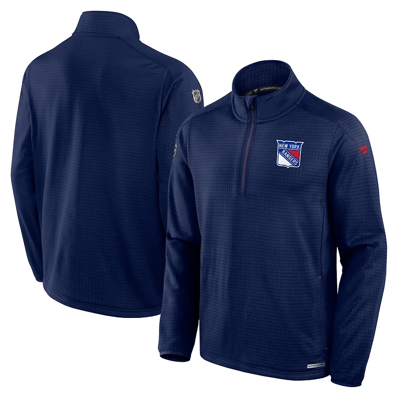 Fanatics New York Rangers Big  Tall Authentic Pro Quarter-Zip Top