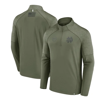 Fanatics Notre Dame Fighting Irish OHT Military Appreciation Titan Raglan Quarter-Zip Jacket