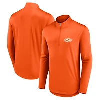 Fanatics Oklahoma State Cowboys Quarterback Mock Neck Quarter-Zip Top