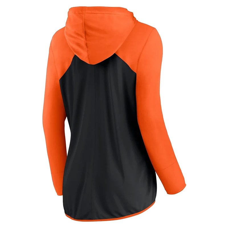 Fanatics Orange San Francisco Giants Script Sleeve Full-Zip Hoodie