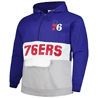 Fanatics Philadelphia 76ers Big  Tall Anorak Half-Zip Hoodie