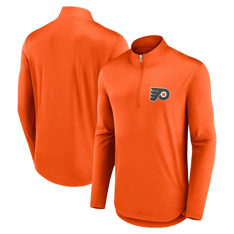 Fanatics Philadelphia Flyers Mock Neck Quarter-Zip Top