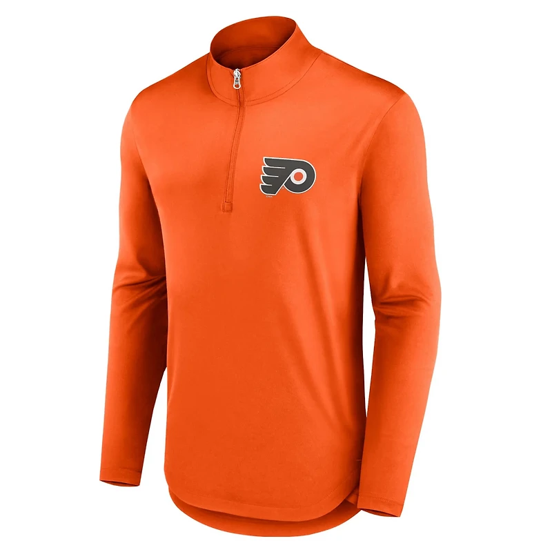 Fanatics Philadelphia Flyers Mock Neck Quarter-Zip Top