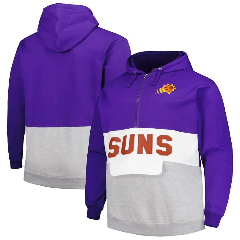 Fanatics Phoenix Suns Big  Tall Anorak Half-Zip Hoodie