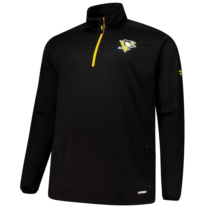 Fanatics Pittsburgh Penguins Big  Tall Authentic Pro Quarter-Zip Top