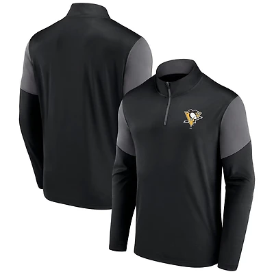 Fanatics Pittsburgh Penguins Logo Quarter-Zip Top