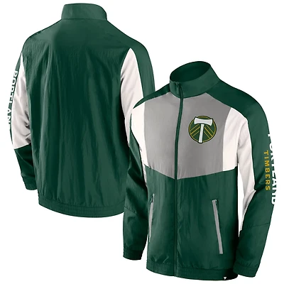 Fanatics Portland Timbers Net Goal Raglan Full-Zip Track Jacket