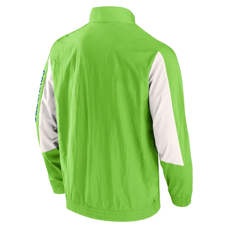 Fanatics Rave Seattle Sounders FC Net Goal Raglan Full-Zip Track Jacket